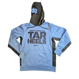 Nike UNC Tar Heels Therma-FIT Hoodie Mens Small Carolina Blue Pullover NC Logo